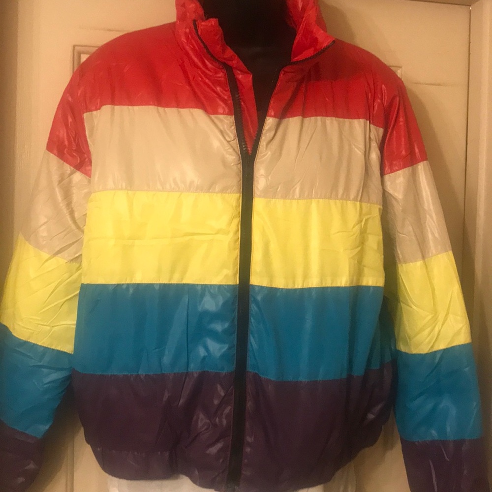 Multi Color Bomber Jacket(Brand New) - Picture 2 of 3